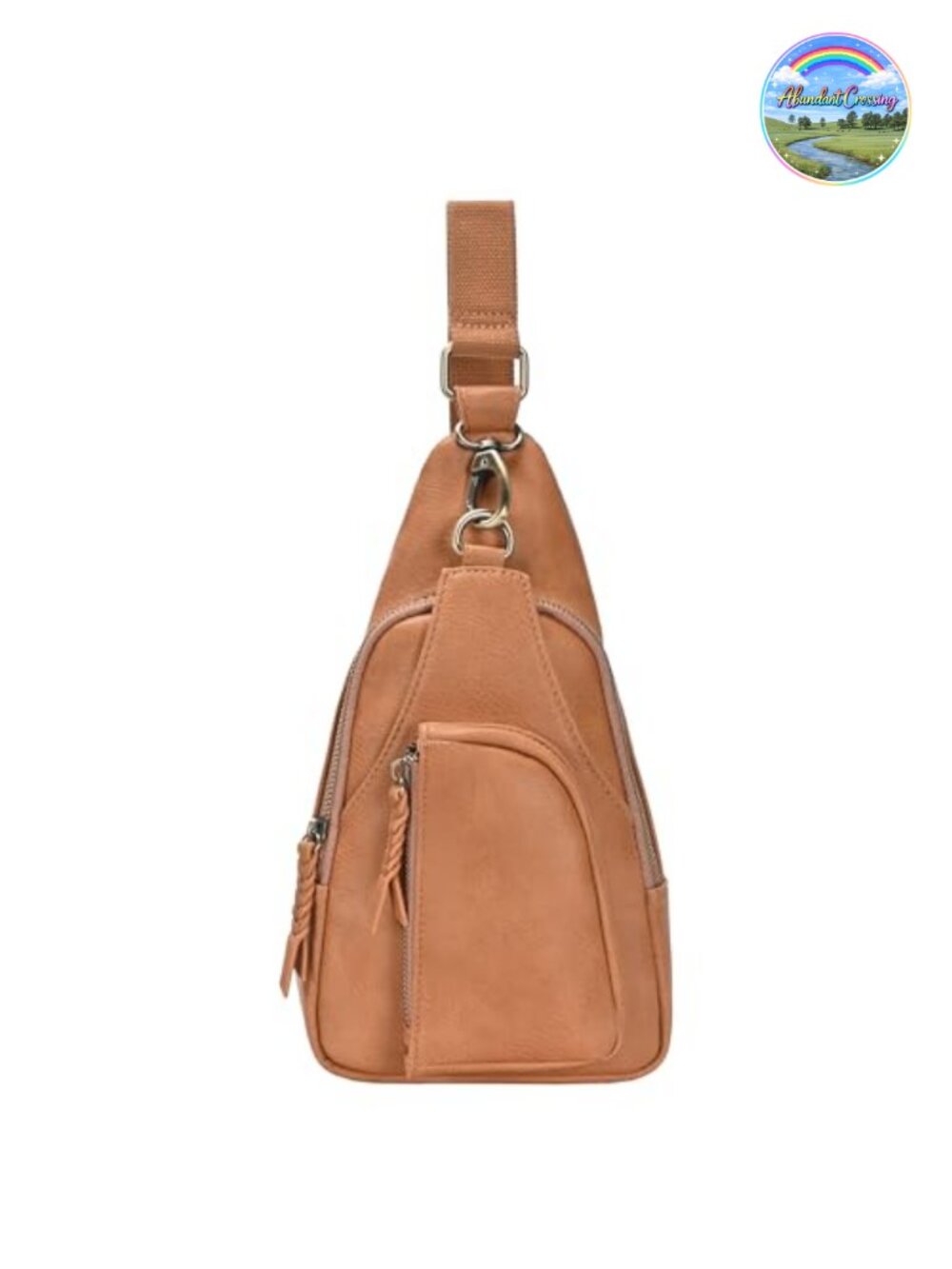 MMS Vegan Leather Crossbody Sling Bag Women Adjustable Strap Travel Handbag